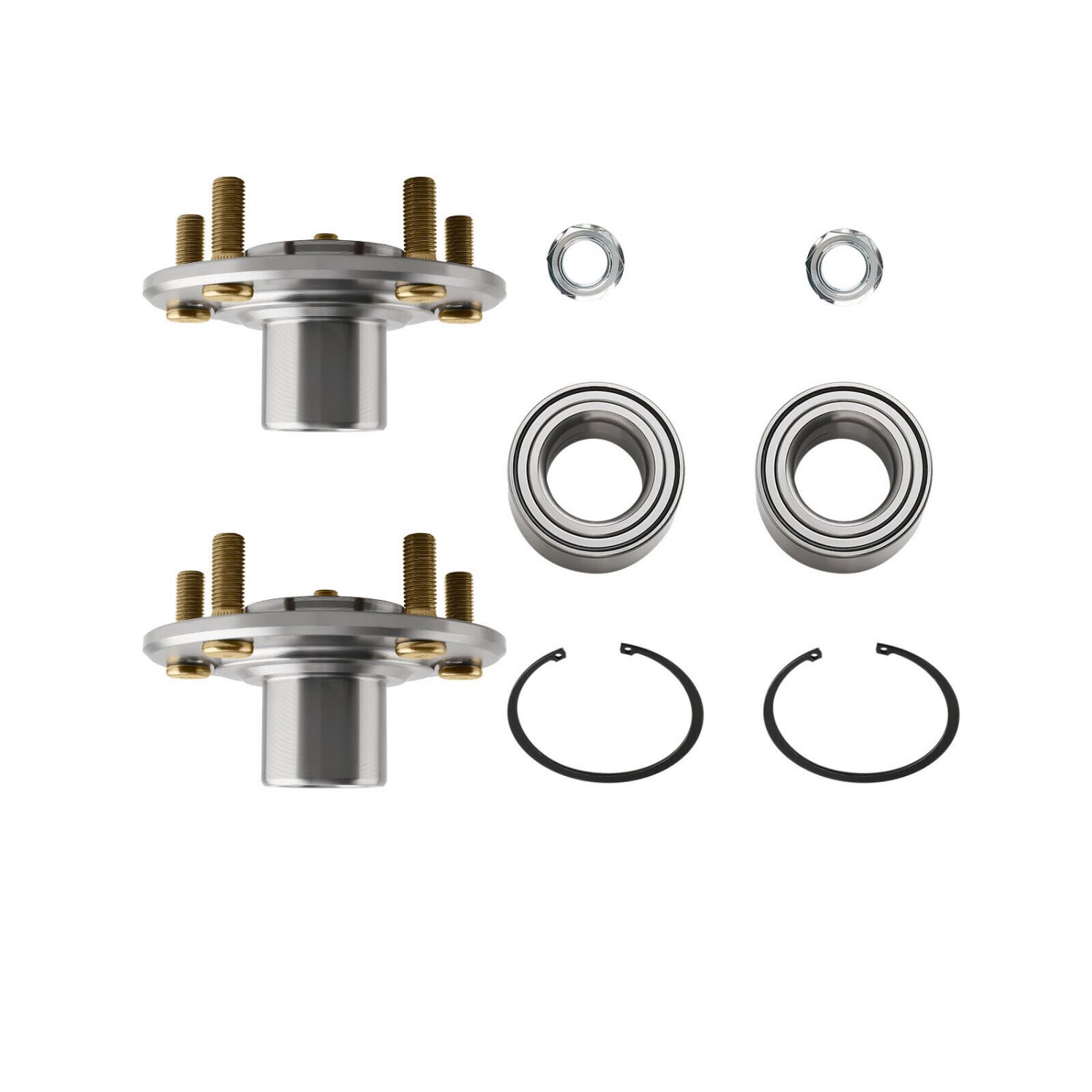 Front Left & Right Wheel Hub Bearing Assembly for Honda Accord 2005-2007 Acura