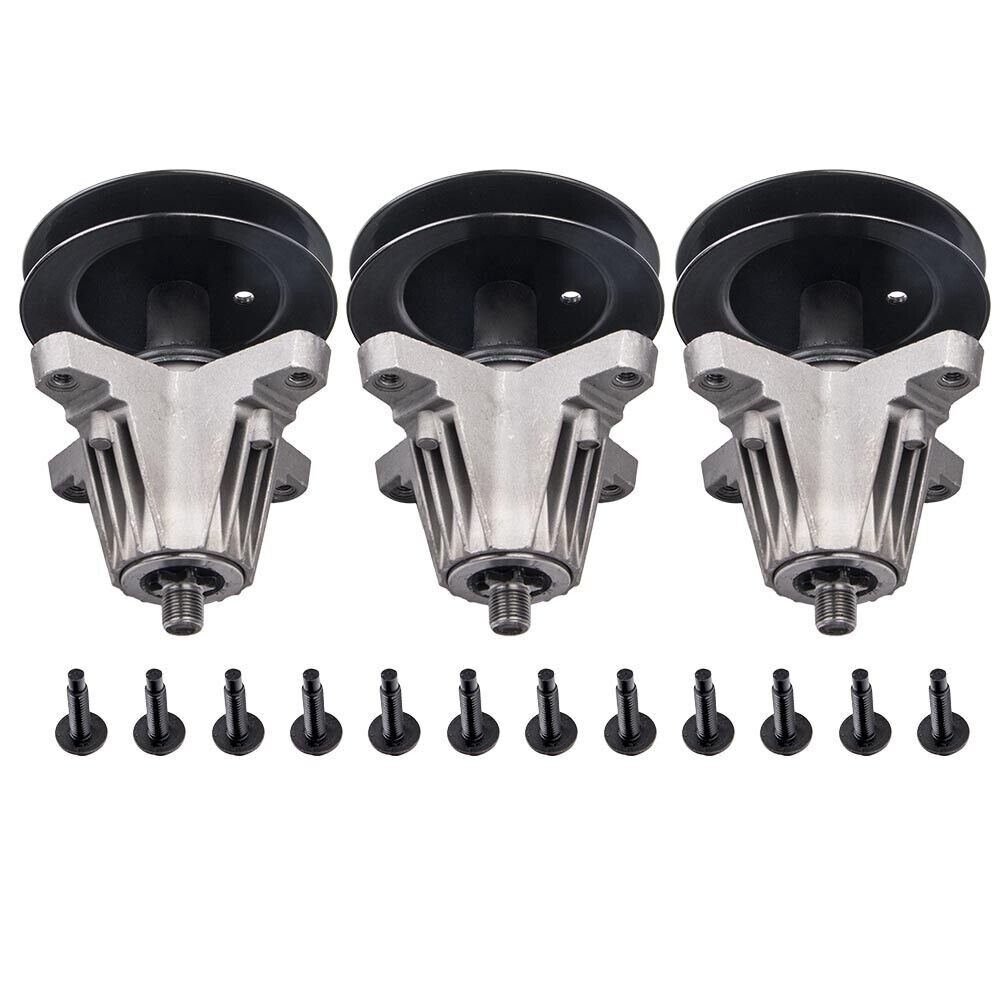 3 Pcs Mower Spindle Assembly For MTD Cub Cadet  RZT 54 L54KW S54KH 918-06978