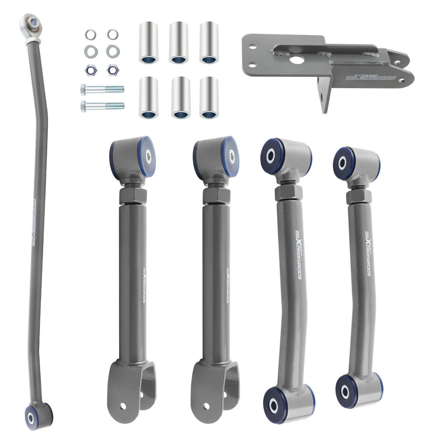 5pcs Front Upper & Lower Control Arms + Track bar For Jeep Cherokee XJ 1984-2001