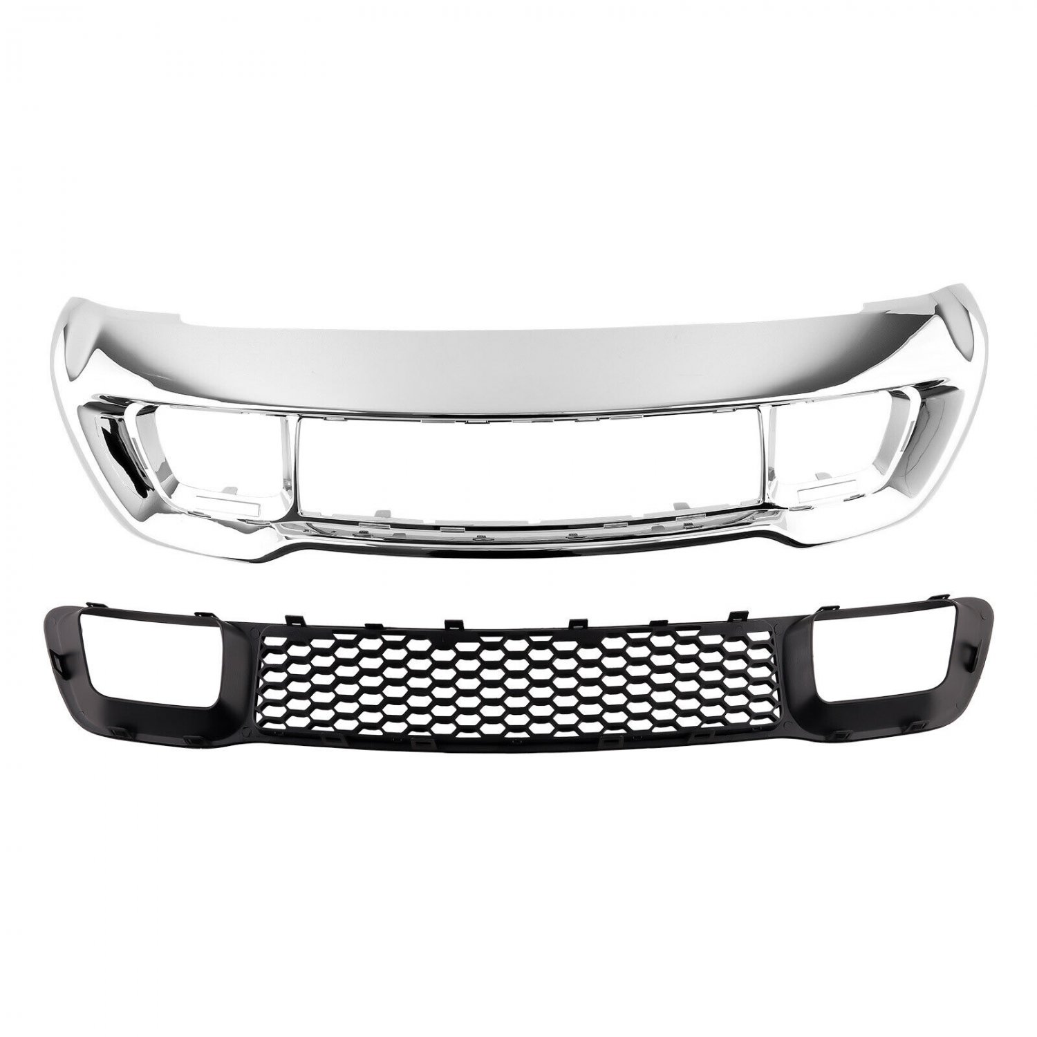 Front Lower Grille Trim Molding Cover Kit for Jeep Grand Cherokee 2014 2015 2016