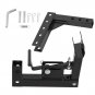 Trash Can Transporter Trailer Hitch w/ 2in Adapter for Golf Cart Truck Auto ATV