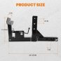 Trash Can Transporter Trailer Hitch w/ 2in Adapter for Golf Cart Truck Auto ATV