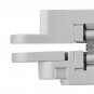 6 inch Hidden Door Hinges Kit, Silver Heavy Duty Invisible Hinge 180 Degree