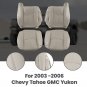 Front Leather Seat Cover Light Tan Fit 2003 2004-05-2006 Chevy Tahoe GMC Yukon
