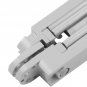2PCS Hidden Door Hinges - 7" Silver Invisible Hinges, 180 Degree Swing Concealed