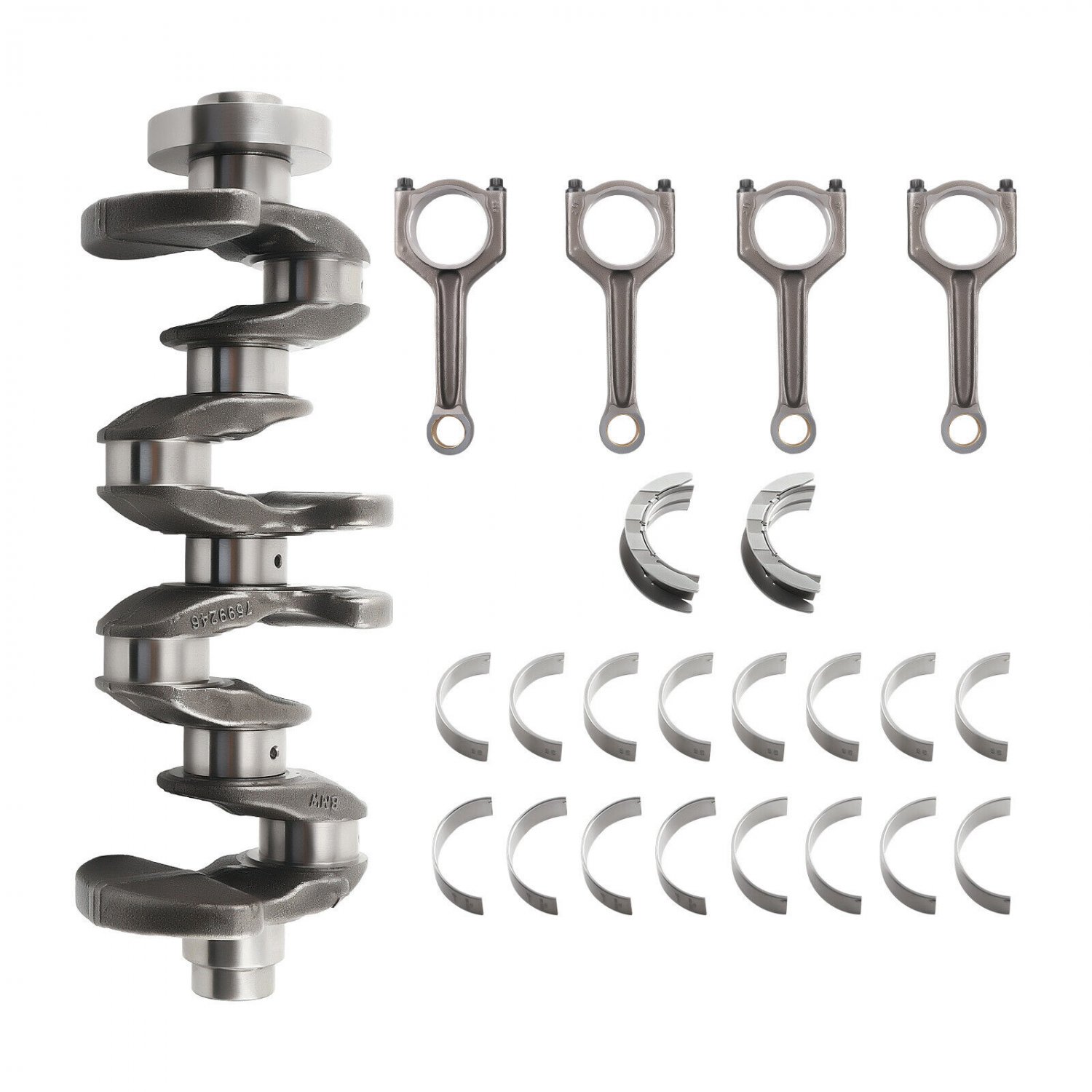 Engine Crankshaft w/ Connecting Rods Bearing US For BMW N20 320i 328i 528i 2.0L