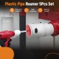 5 Pipe Reamer Tool for standard 1/2-inch drill bits and 3/8-inch hex wrenches