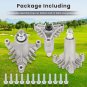 3PCS Blade Deck Spindle / Mandrel 4-Hole for 187292 192870 587820301 532187292