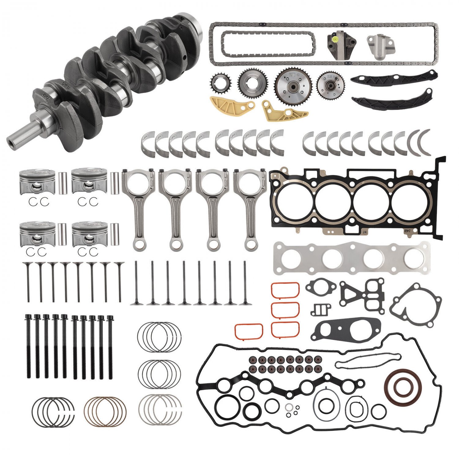 For Hyunda Ka G4NC 2.0L Engne Overhaul Rebuld Kt - Crankshaft/Rods