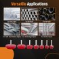 7Pcs PVC Pipe Reamer with 3/4in, 1in, 1-1/4in, 1-1/2in, 2in, 3in, and 4in