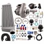 GT3582 Turbo T3 AR.70/63 Turbocharge Kit Wastegate BOV Intercooler Oil Lines