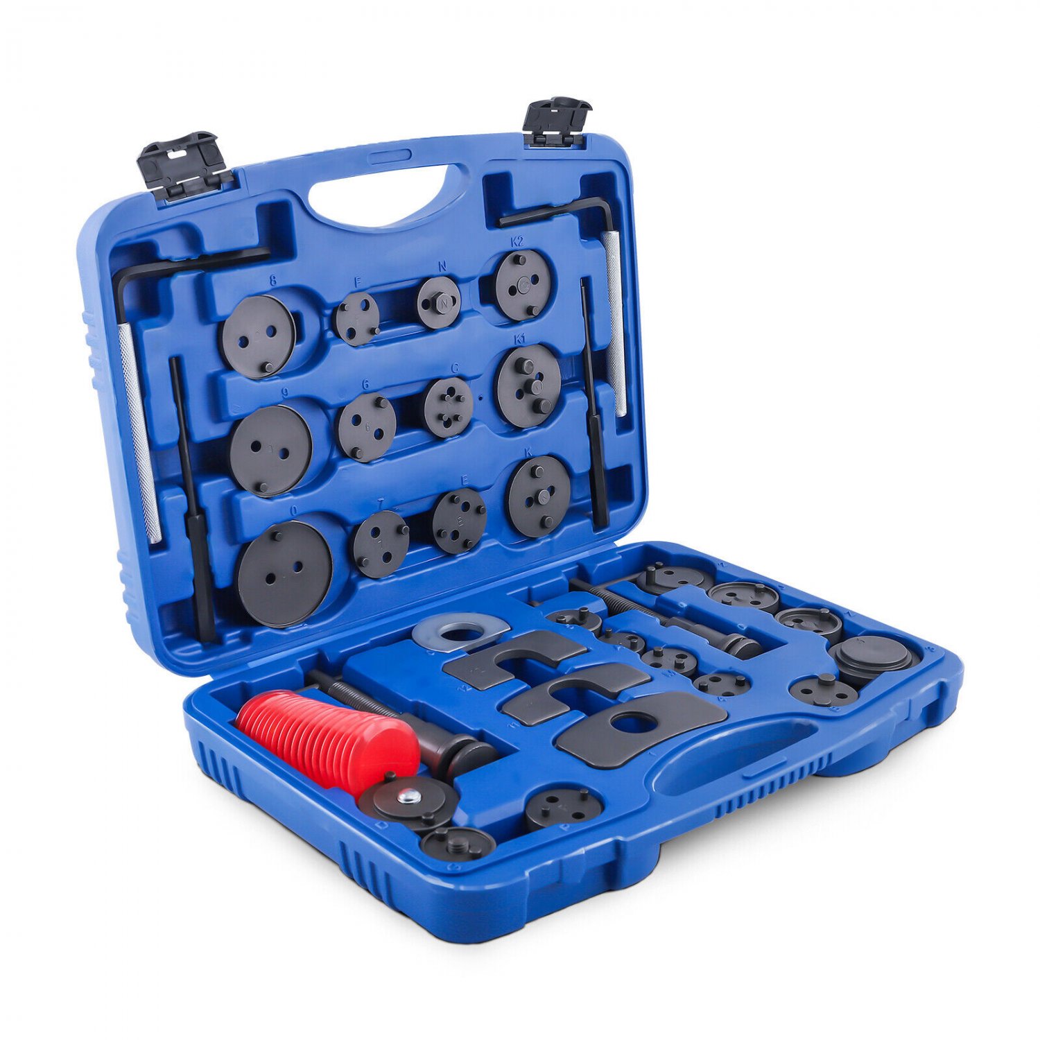 35 Pcs Disc Brake Caliper Compressor Tool Kit W/ 24 Adapters Fits Most Vehicles