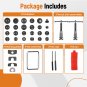 35 Pcs Disc Brake Caliper Compressor Tool Kit W/ 24 Adapters Fits Most Vehicles