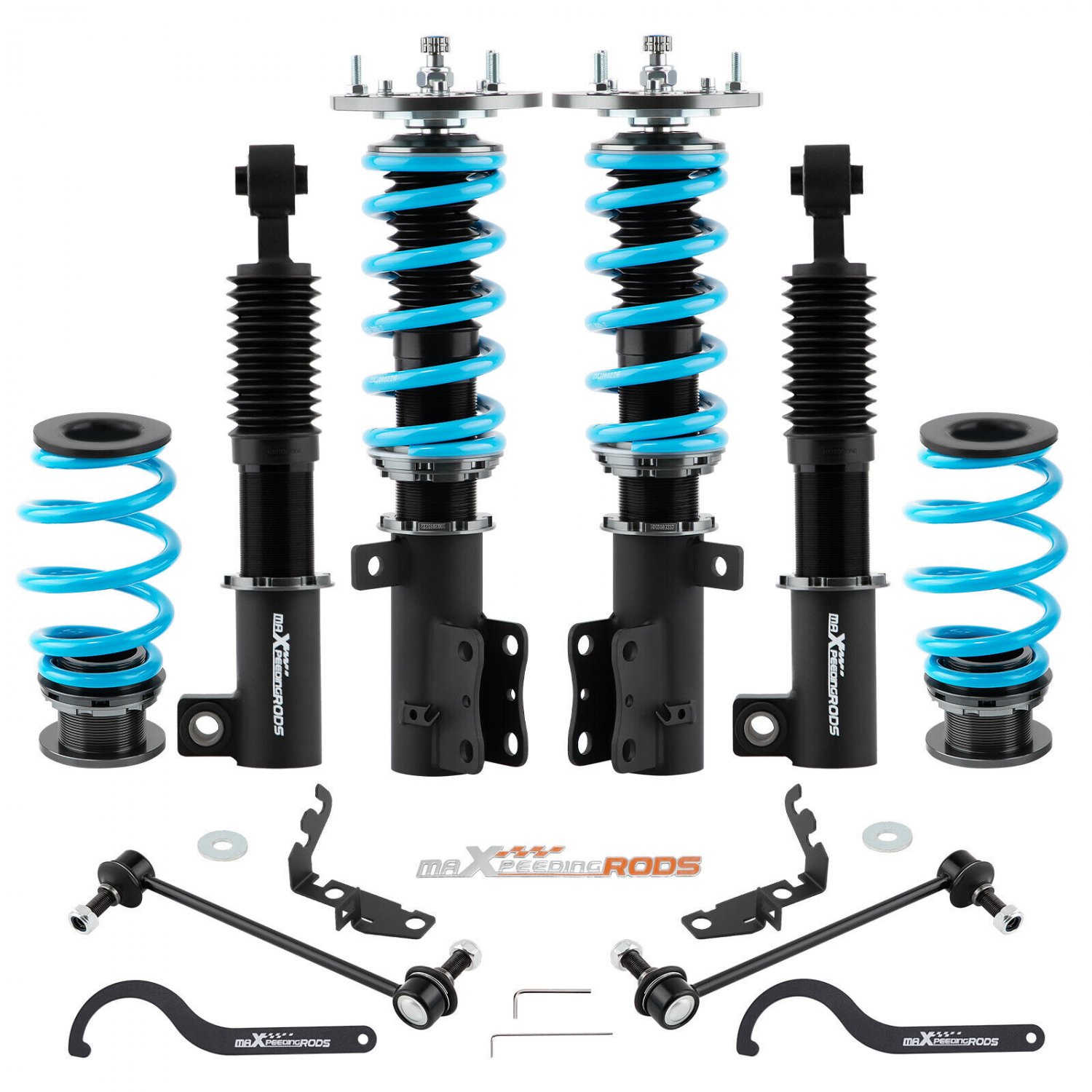 Coilovers 24 Way Damper Adjustable Shocks Springs For Chevrolet Cobalt 2005-2010