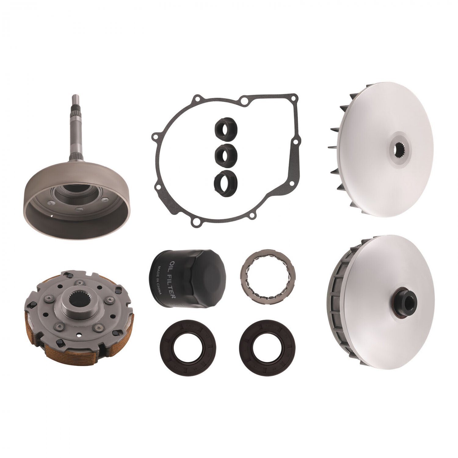 Wet Clutch Shoe Drum One Way Bearing Kit for Hisun UTV 500 700 Massimo Menards