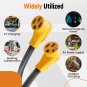 Adapter Y Split Power Cord 50 amp Male to 2 Female Connectors For RV EV
