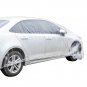 5x Clear Plastic Disposable Car Cover Kit Temporary Universal Rain Dust Garage