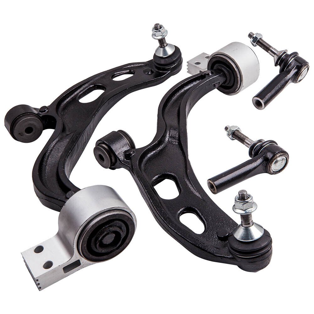 4x Front Lower Control Arm w/ Outer Tie Rods for 2010 2011 2012 Ford Flex Taurus