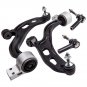 4x Front Lower Control Arm w/ Outer Tie Rods for 2010 2011 2012 Ford Flex Taurus