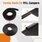 2x Rubber Black D-Seal Wiper & Seal Base Kit for 018-312-EKD for 018-341 EK