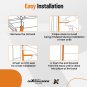 2x Rubber Black D-Seal Wiper & Seal Base Kit for 018-312-EKD for 018-341 EK