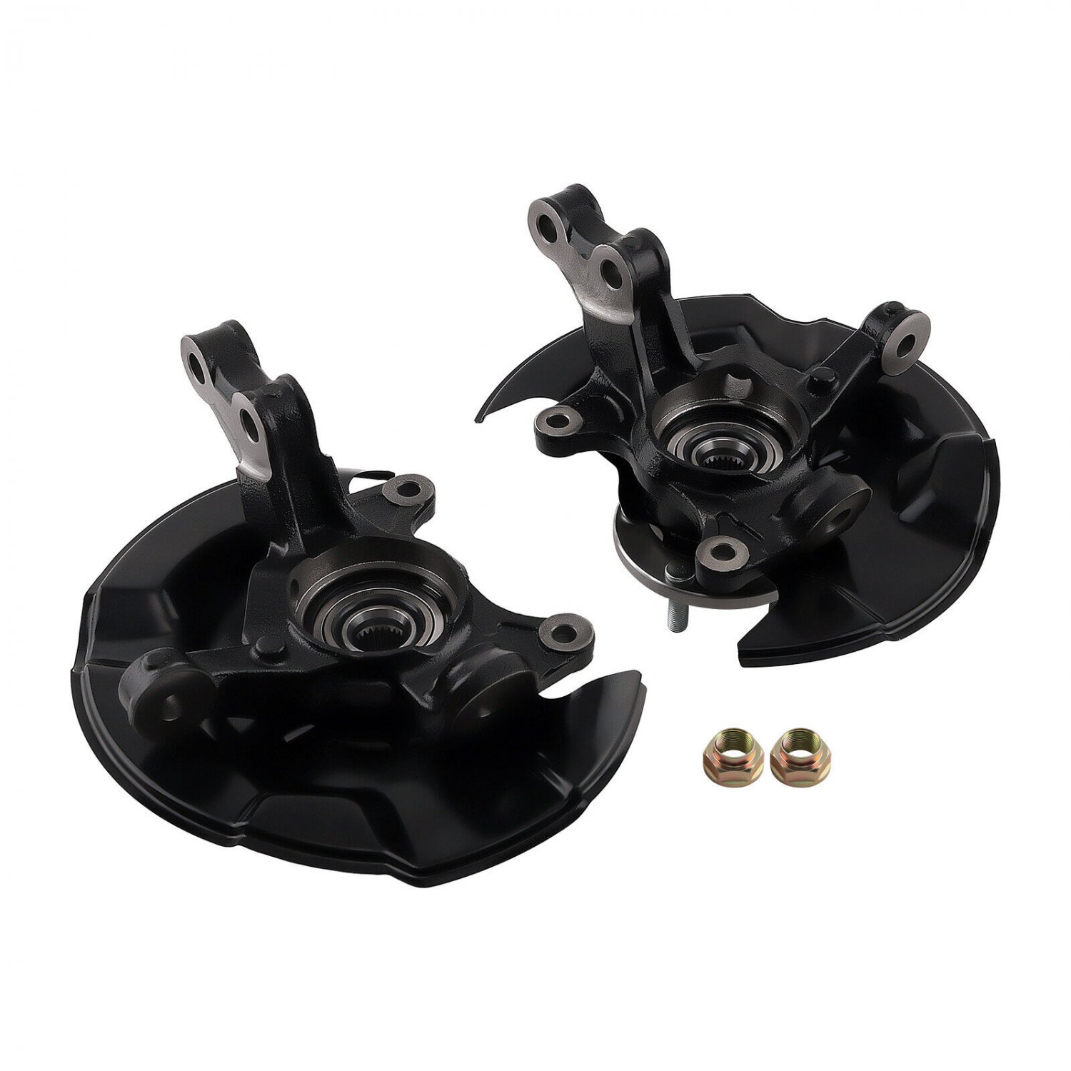 Pair Front Wheel Hub Bearing Steering Knuckle Assembly For TOYOTA 698-477 14-18