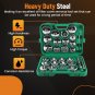 Auto Oil Filter Socket Wrench 1/2 inch Drive Cap Removal 31 pcs Steel Cup Type