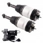 2pcs Rear Shocks Spring Strut & Air Pump for Land Rover LR3 (Disco 3) 2005-2009