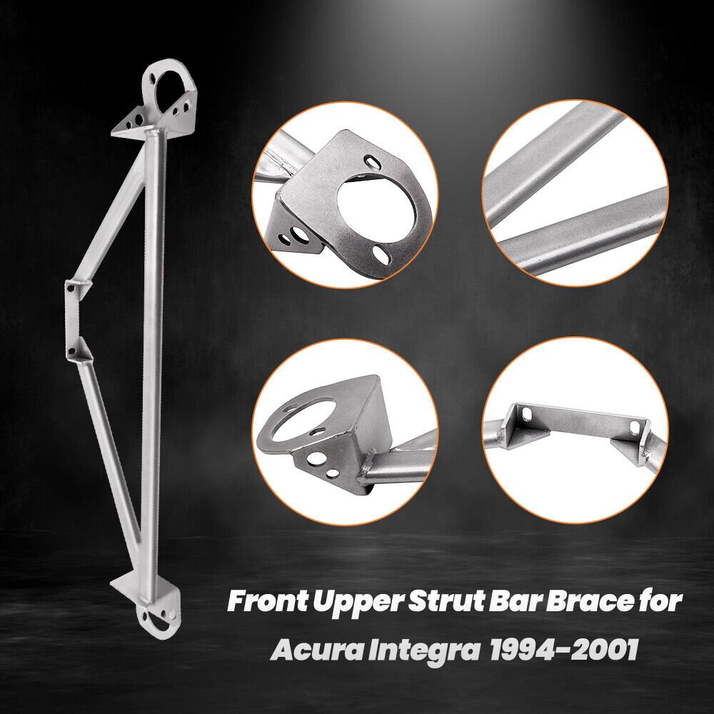 Front Upper Strut Tower Bar Brace For Honda Civic EG EK CRX 92-00 Del Sol Return