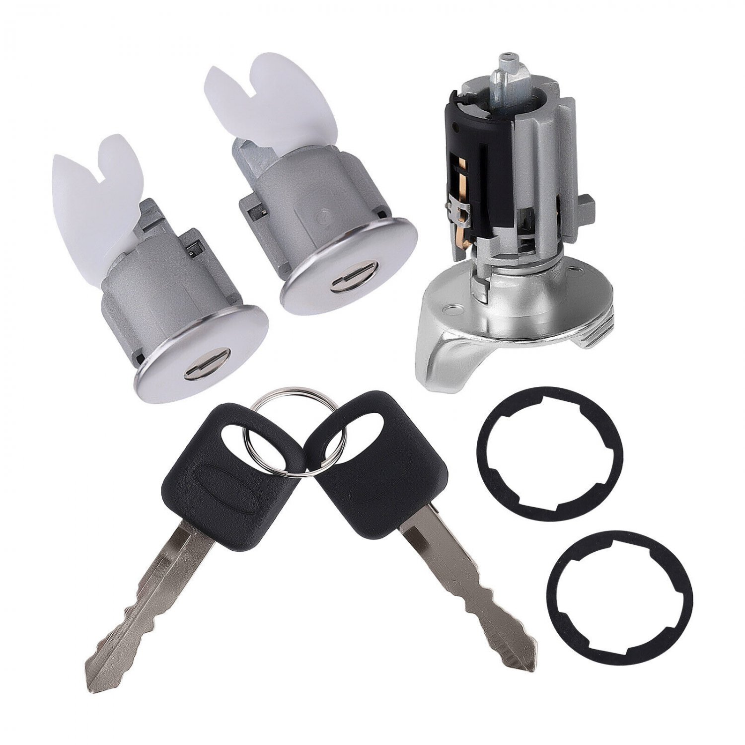 IGNITION & DOOR LOCK CYLINDER SET FOR BRONCO F-150 F-250 F-350 92-96 KEYED ALIKE