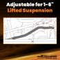 Heavy Duty Adjustable Rear Track Bar For Jeep Wrangler TJ 1997-2006 w/1-6" Lift