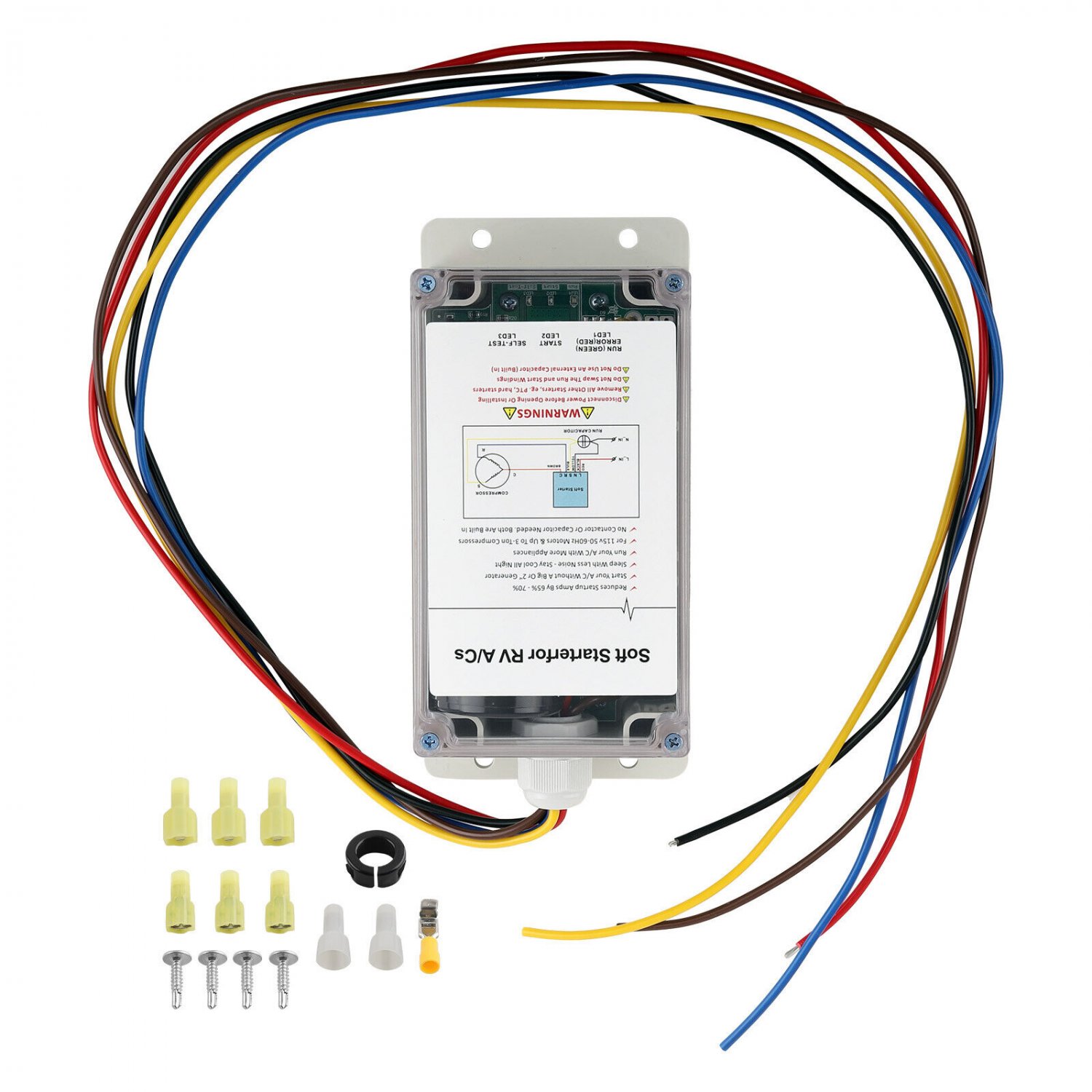 1 Set Soft Start For RVs Air Conditioner  For 115v 50-60hz Motors SSRV3TDC
