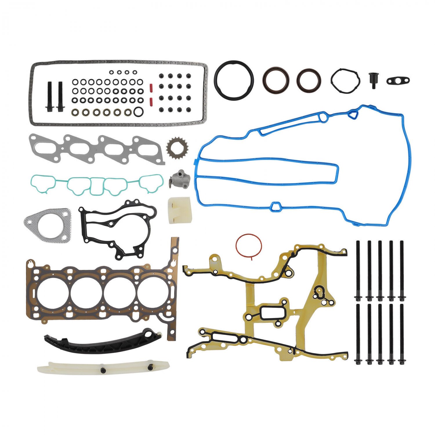 Head Gasket Bolts Set & Timing Chain Kit For Chevrolet Cruze 1.4L Turbo 2011-15