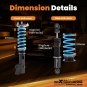 MaXpeedingrods 24 Step Coilovers Lowering Suspension Kit for Honda Odyssey 99-04