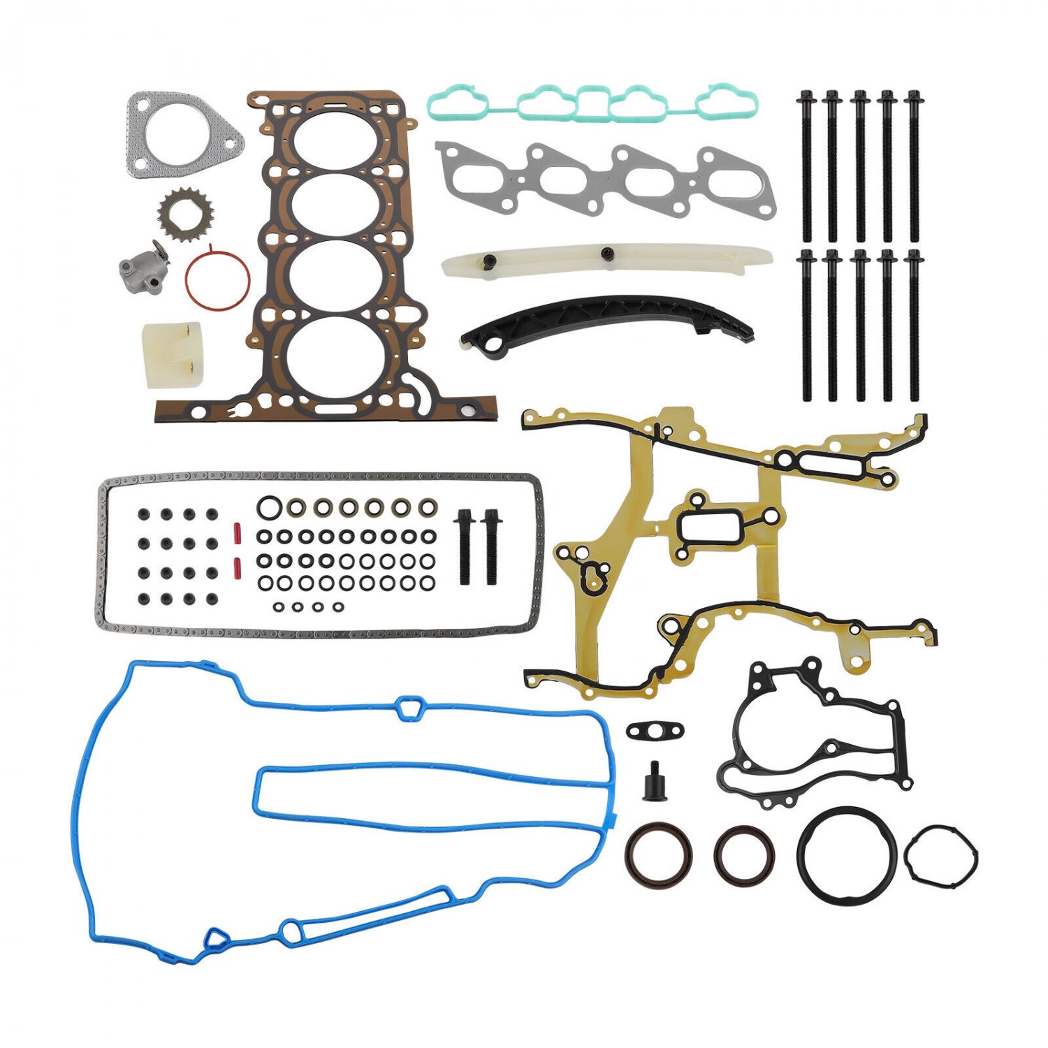 Head Gasket Bolts Set & Timing Chain Kit For Chevrolet Trax 1.4L Turbo DOHC