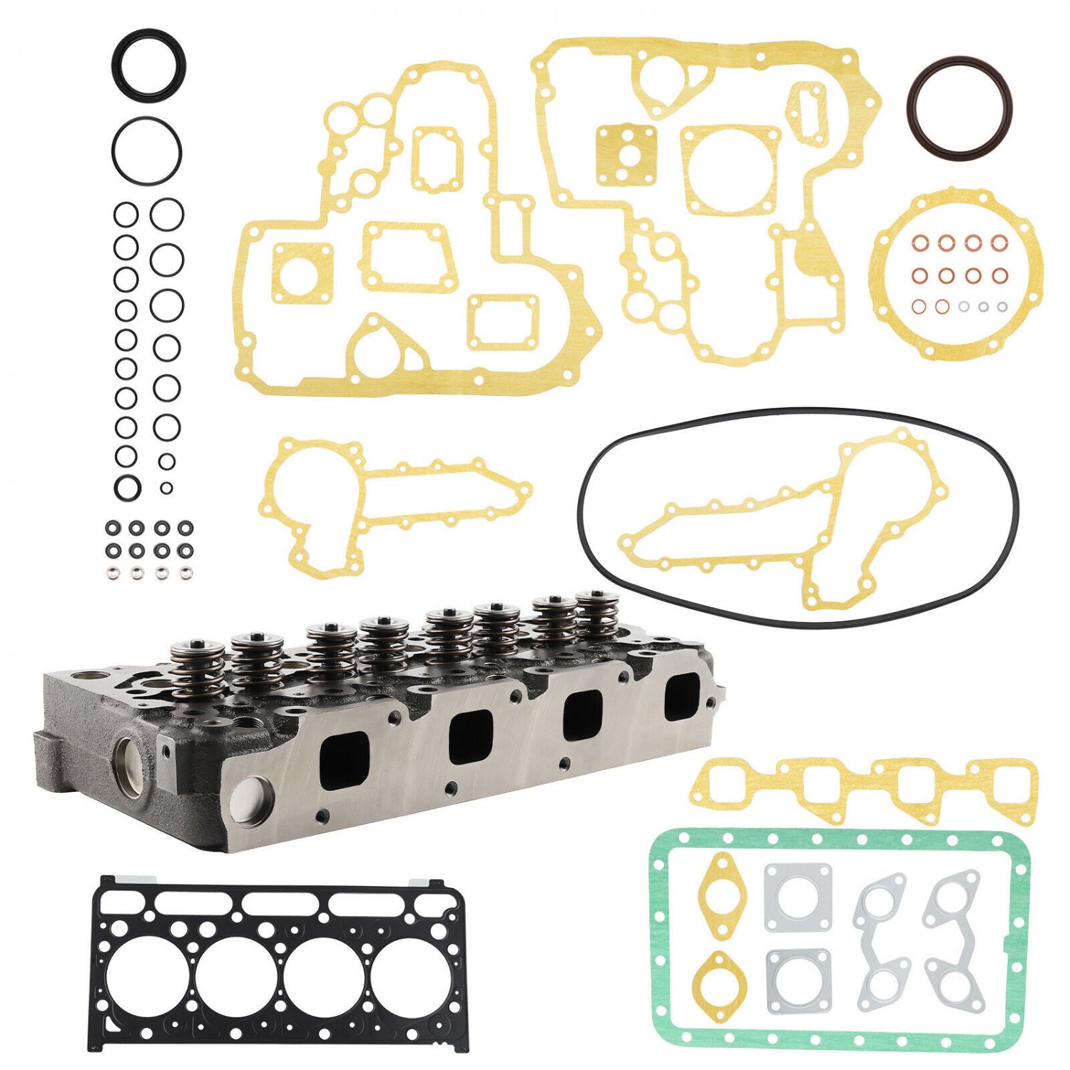 Complete Cylinder Head Assembly & Gasket For Kubota V2203 V2203T V2203E V2203B