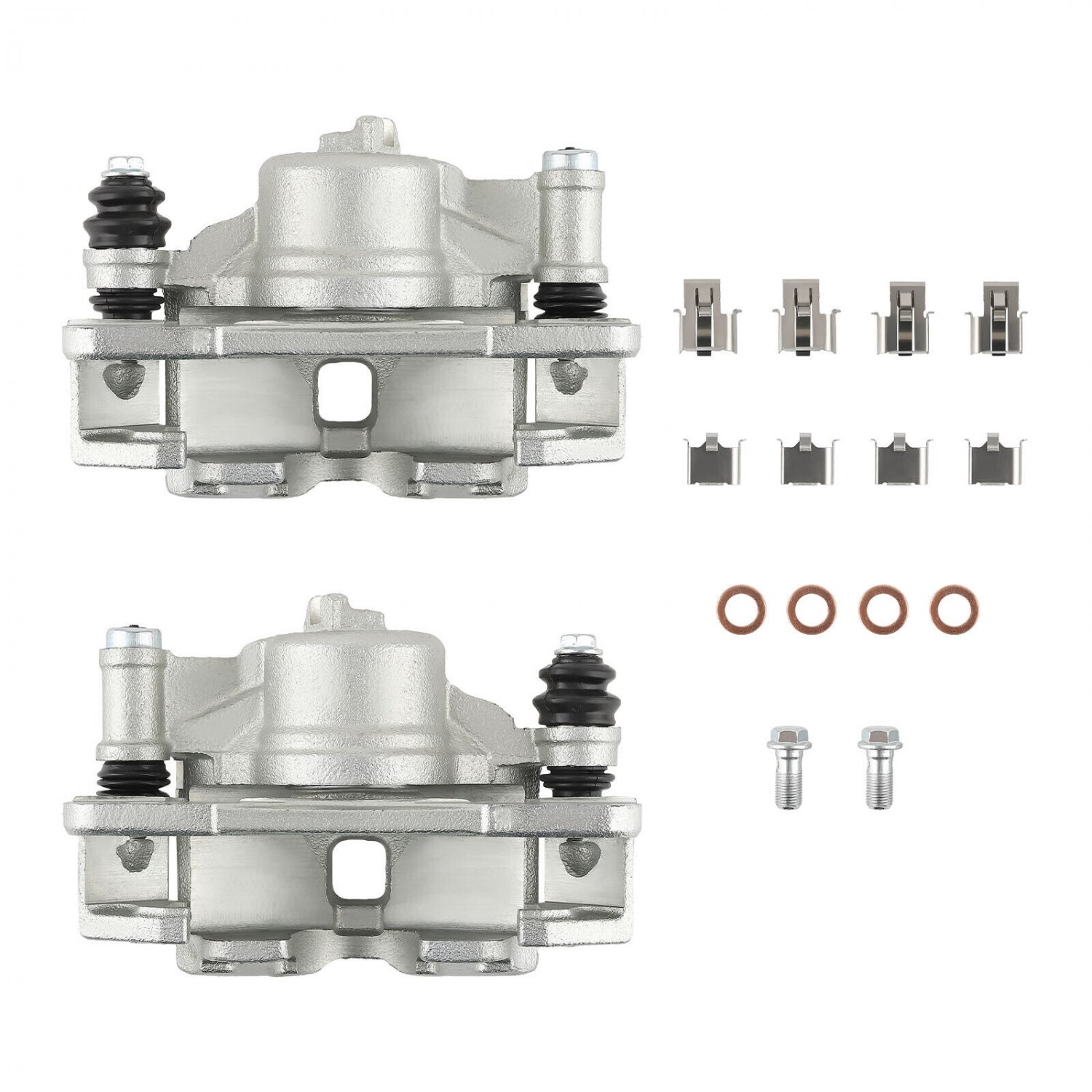 2Pcs Brake Caliper w/ Bracket Front Sides For Honda CRX Base 1990-1991 19B1379