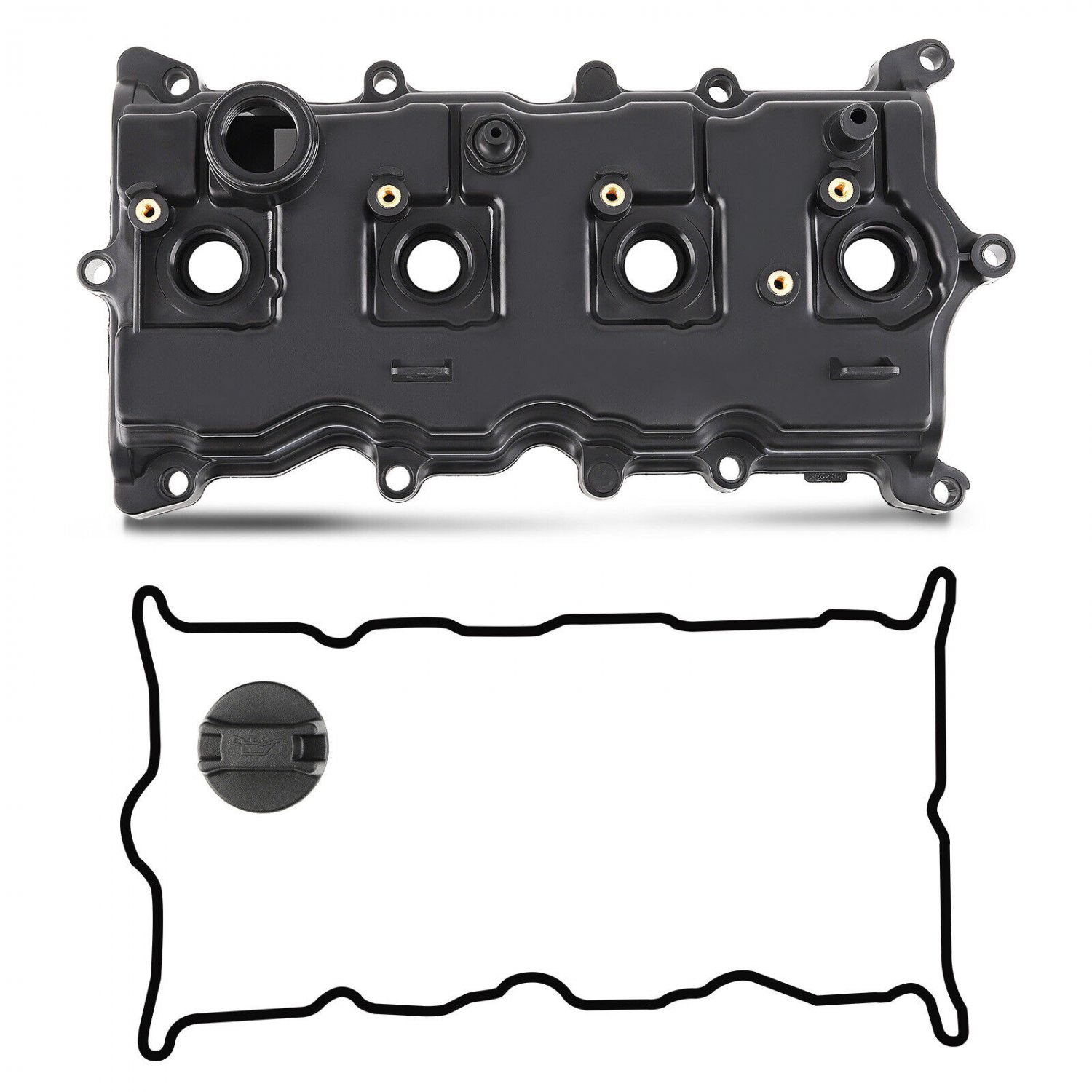 Engine Valve Cover & Gasket & Oil Cap for Nissan Rogue 2.5L 2008-2012 13264JG30A