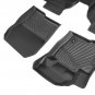 Floor Mats Liners Unique Black TPE for Ford Edge 2015-2024 Driver&passenger side