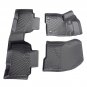 Floor Mats Liners Unique Black TPE for Ford Edge 2015-2024 Driver&passenger side