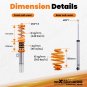 MaXpeedingrods Coilovers Suspension Lowering Kit For BMW E46 3-Series RWD 01-06