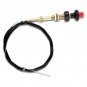 1pcs Adjustable Lock Control Cable with 2 in Black Knob 55204 Universal Black