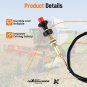 1pcs Adjustable Lock Control Cable with 2 in Black Knob 55204 Universal Black