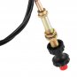 1pcs Adjustable Lock Control Cable with 2 in Black Knob 55204 Universal Black