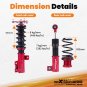 Coilovers Kit Shock Absorber Fit Hyundai Veloster 2012-2016 Adj. Height