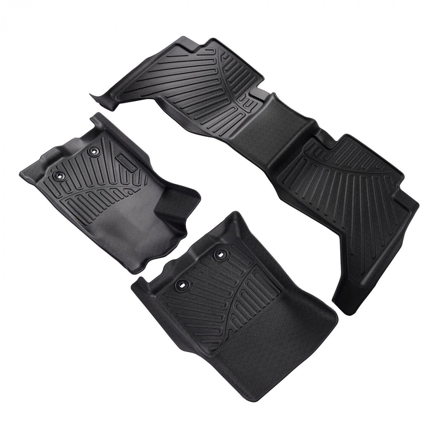 TPE Floor Mat Liners For Toyota Tacoma Double Cab 16-2017 All Weather Waterproof