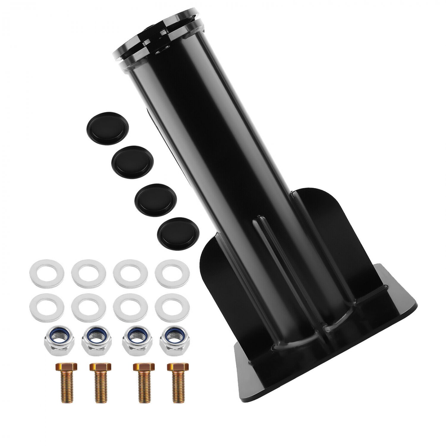 Adjustable Cushioned 5th Wheel Gooseneck Adapter for RV Trailer 17'' 20000lbs