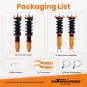 24 Step Damper Coilover Suspension Kit FOR Honda Accord 90-97 Acura CL 97-99