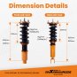 24 Step Damper Coilover Suspension Kit FOR Honda Accord 90-97 Acura CL 97-99