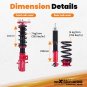 24 Step Damper Adjustable Coilovers Suspension Kit For Ford Mustang 15-21